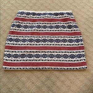 Madewell Jacquard Gamine Mini Skirt Size 8